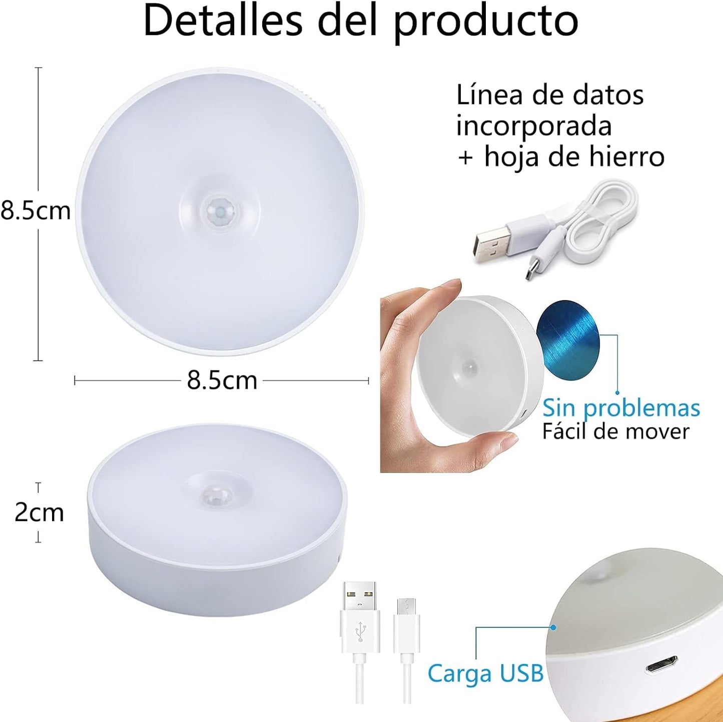 Lumin™ - Lámpara inteligente con sensor de movimiento